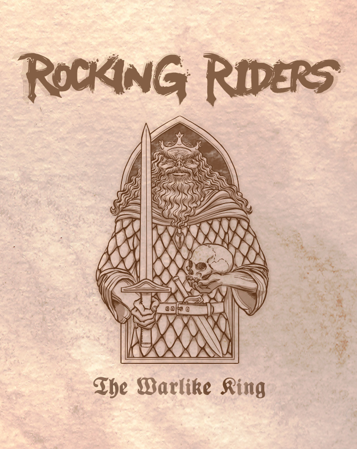 Rocking Riders -The Warlike King Single - Cover